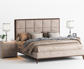 American Style Double Bed-ID:786585669