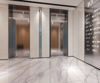 Modern Office Elevator Hall-ID:787694659