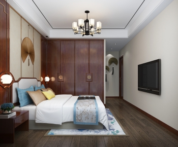 New Chinese Style Bedroom-ID:526568284