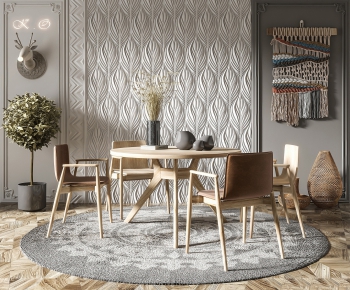 Nordic Style Dining Table And Chairs-ID:537397224