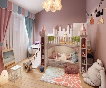 Nordic Style Girl's Room Daughter's Room-ID:678274385