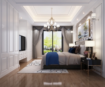 Simple European Style Bedroom-ID:744028684