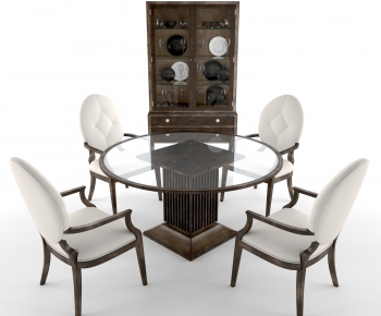American Style Dining Table And Chairs-ID:223142652