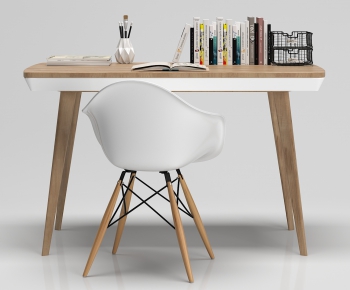 Nordic Style Computer Desk And Chair-ID:818379855