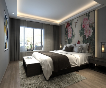 New Chinese Style Bedroom-ID:239988154