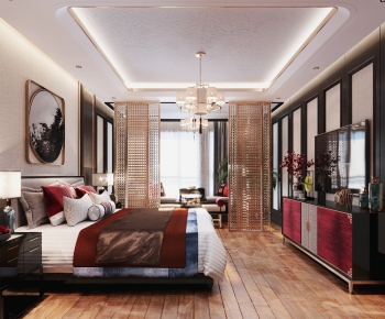 New Chinese Style Bedroom-ID:312893498