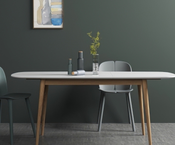Nordic Style Dining Table And Chairs-ID:287823653