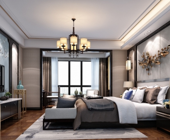 New Chinese Style Bedroom-ID:803708438