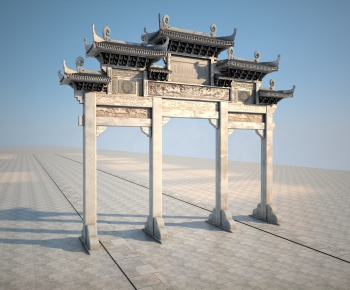 Chinese Style Building Component-ID:748294971