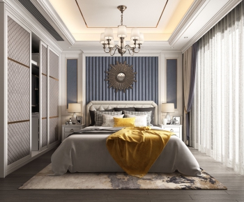 Simple European Style Bedroom-ID:423541663