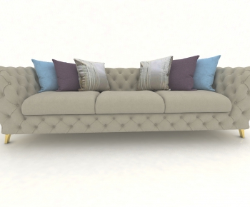 American Style Three-seat Sofa-ID:943344569