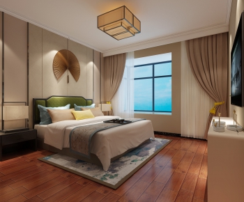 New Chinese Style Bedroom-ID:112808986
