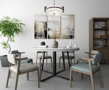 New Chinese Style Dining Table And Chairs-ID:128814882