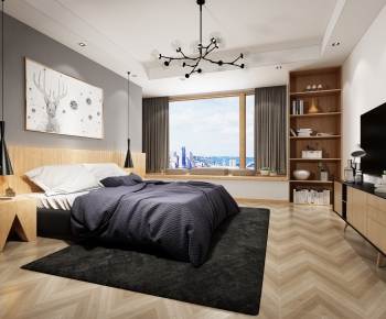 Nordic Style Bedroom-ID:666104975