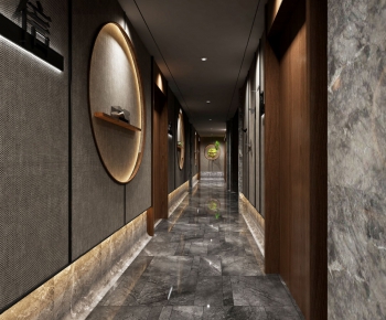 New Chinese Style Corridor Elevator Hall-ID:949502149