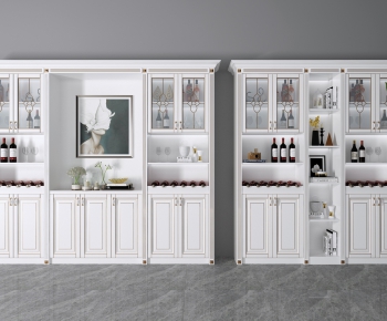 Simple European Style Wine Cabinet-ID:420322393