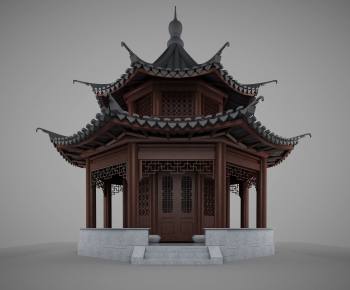 Chinese Style Ancient Architectural Buildings-ID:662474945