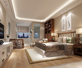 New Chinese Style Bedroom-ID:909224749