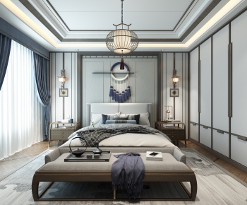 New Chinese Style Bedroom-ID:908119984