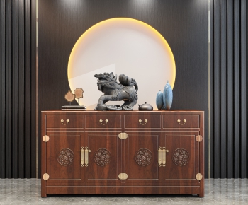 New Chinese Style Side Cabinet/Entrance Cabinet-ID:704137665