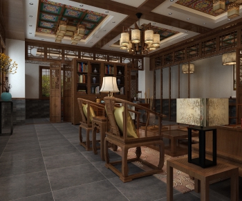 New Chinese Style Hotel Space-ID:878989528