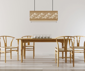 New Chinese Style Dining Table And Chairs-ID:518331713