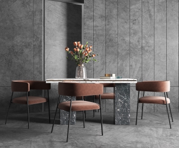 Modern Dining Table And Chairs-ID:671364368