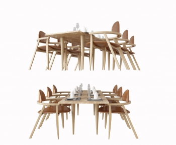 Nordic Style Dining Table And Chairs-ID:371198213
