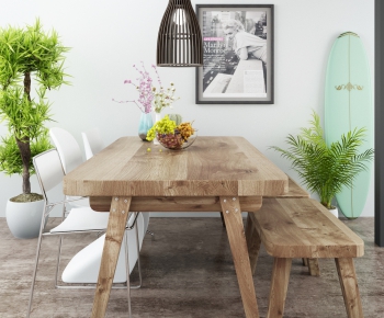 Nordic Style Dining Table And Chairs-ID:875195666