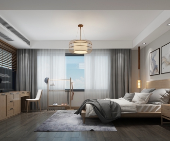 New Chinese Style Bedroom-ID:208544465