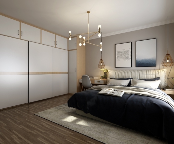 Nordic Style Bedroom-ID:124428493