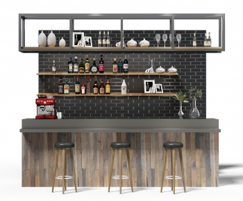Industrial Style Counter Bar-ID:462629125