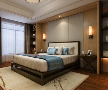 New Chinese Style Bedroom-ID:526020898