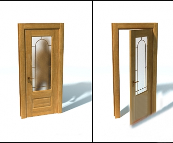 European Style Solid Wood Door-ID:942230864