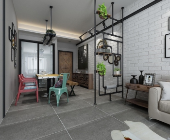 Industrial Style Dining Room-ID:904238844