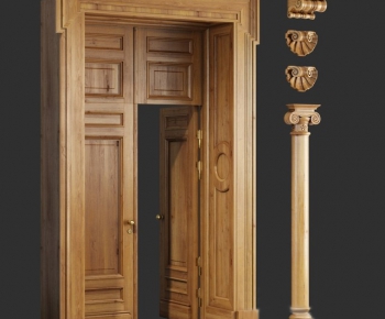 Simple European Style Double Door-ID:818058654