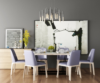 Modern Dining Table And Chairs-ID:298925357