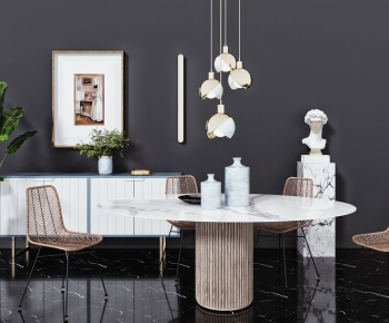 Modern Dining Table And Chairs-ID:610324662