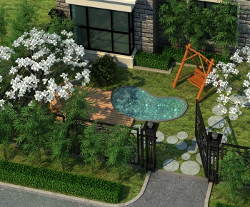 Modern Courtyard/landscape-ID:842550259