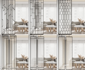 Modern Glass Screen Partition-ID:499648571