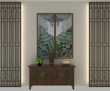 Chinese Style Side Cabinet/Entrance Cabinet-ID:441329865