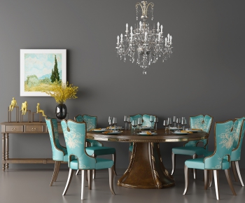 American Style Dining Table And Chairs-ID:975694673
