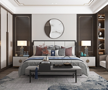New Chinese Style Bedroom-ID:286324866