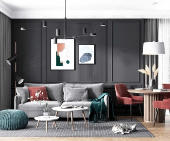 Nordic Style Sofa Combination-ID:711707748