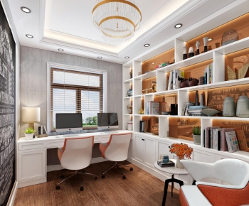 Simple European Style Study Space-ID:988823383
