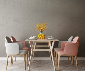 Nordic Style Dining Table And Chairs-ID:526482344