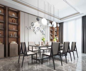 New Chinese Style Dining Room-ID:282375352