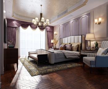 American Style Bedroom-ID:490959835