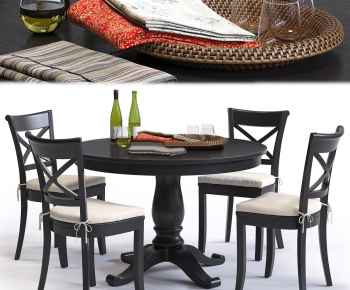 American Style Dining Table And Chairs-ID:680795656