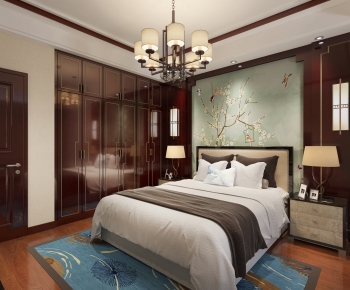 New Chinese Style Bedroom-ID:880806825